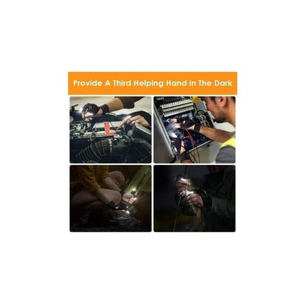 Guantes Con Luces Led, Bicicleta Moto  Trabajo  Negro