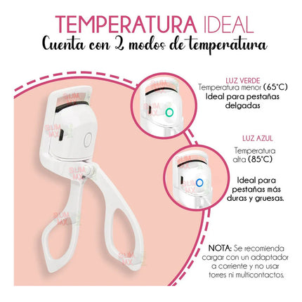 Arqueador De Pestañas Recargable Usb V