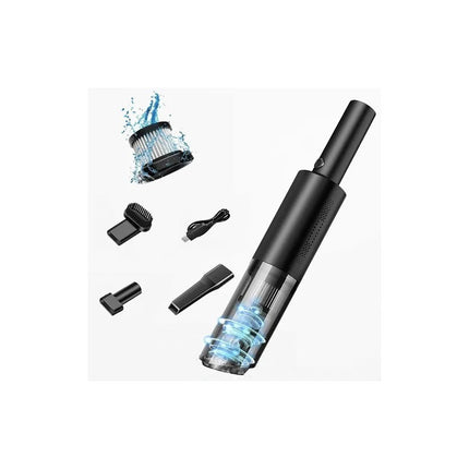 Aspiradora Portátil Recargable Usb 120 W Medidas 36 X 6,5 Cm Negro