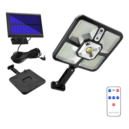 Foco Solar Aurora De 226 Cob Con Sensor Para Exterior Ip65  Blanco Blanco
