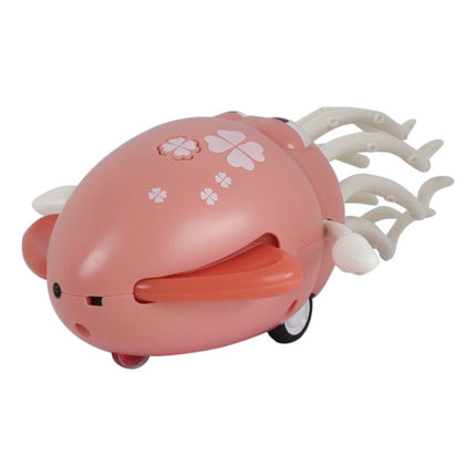Pulpo Bailarin Con Luz Y Sonido Recargable Caña De Pescar Pulpo Rosa