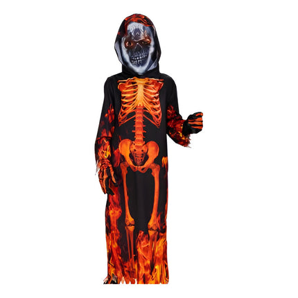Disfraz Halloween Vestido Con Capucha+pasamontañas Y Guantes