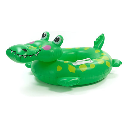 Inflable Con Asiento Y Agarradera Animales Cocodrilo