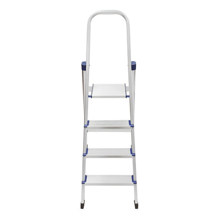 Escalera De Aluminio 4 Escalones  120kg Gris