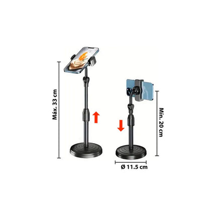 Soporte De Celular Mesa Escritorio Con Base Altura Regulab