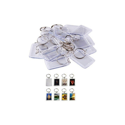 Llaveros Plasticos Con Ranura Para Imagen X10