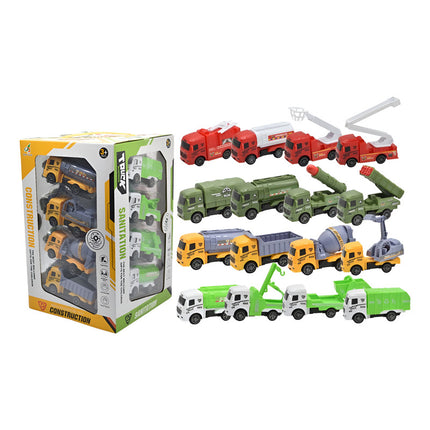 Mini Camiones Flota De Profesiones X16 Unidades X