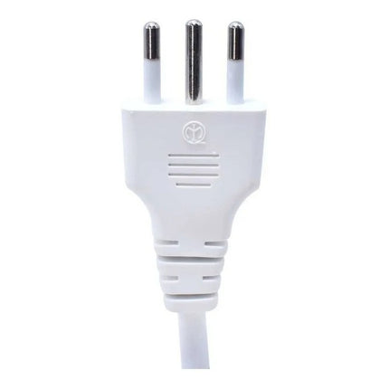Alargue 3 Schuko 6 Modulos Laterales 3 Metros  Led Life  Blanco
