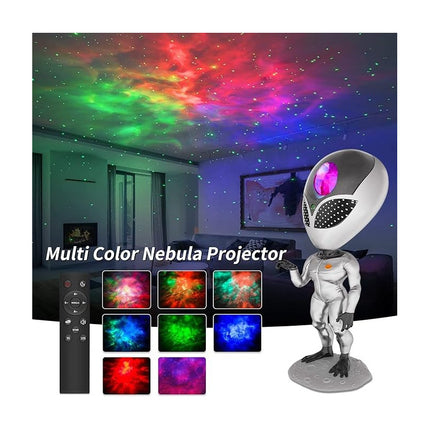 Lampara Proyector Alien Led Estrellas De Galaxia  Habla  Gris