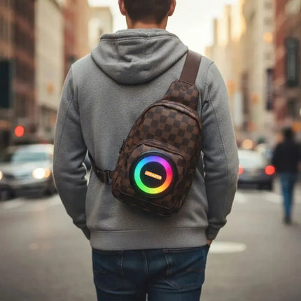Mochila Riñonera Parlante Bluetooth 30w Rgb Usb/tf/fm/aux V