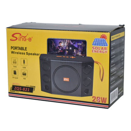 Parlante Bluetooth Con Cargador Solar 2500mah Cep00790 Negro