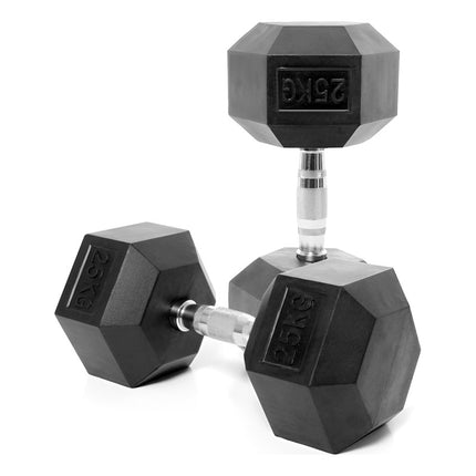 Mancuerna Hexagonal 25 Kg Negro