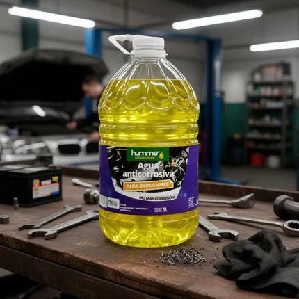 Agua Para Radiador 5litros Anticorrosiva Hummer Amarillo