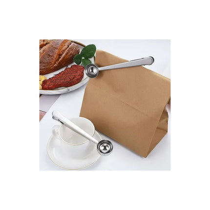 Clip Cierre De Bolsa Con Cuchara Dosificadora Para Café