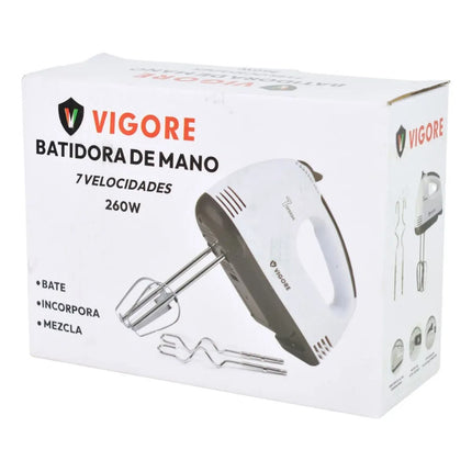 Batidora De Mano Vigore 7 Velocidades Blanco 50