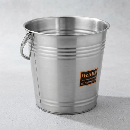 Balde De Acero Inoxidable Para Hielera Y Brasas Gris