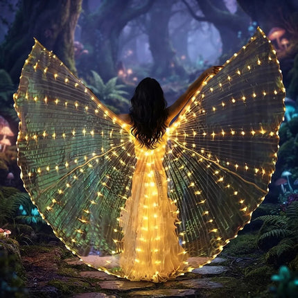 Alas Led Luminosas 145 Cm Para Fiestas Y Disfraces Calida