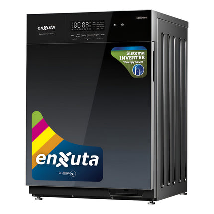 Lavasecarropas Inverter Enxuta Lsenx710570 Inox 10.5 Y 7 Kg Negro