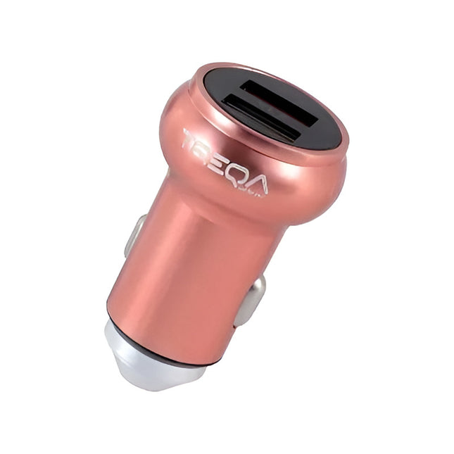 Cargador 12 V Treqa 2 Puertos Usb Metalizados Cc-313 Varios