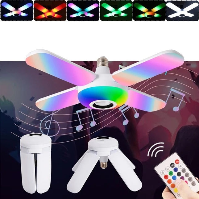 Lampara Led Colorida Blutooth Música Parlante Mini Control Rgb Rgb