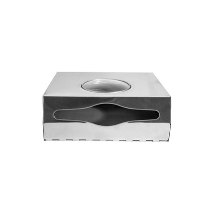 Porta Toallitas P/bano Metalico Con Llave Gris