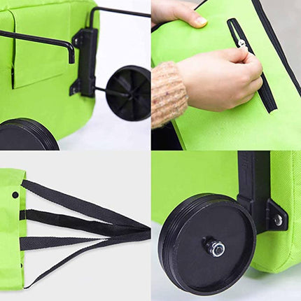 Bolso Carro De Feria Plegable Con Ruedas - Colores Varios