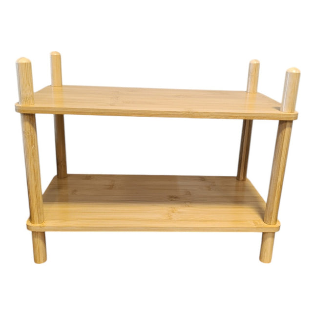 Mueble Estanteria De Bambu 2 Estantes Nuevo Madera
