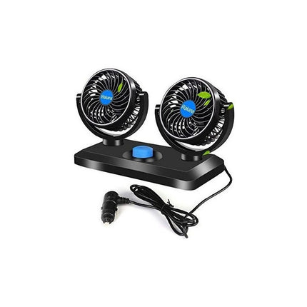 Ventilador Doble Para Auto Rotación De 360 Alta Calidad  N/a