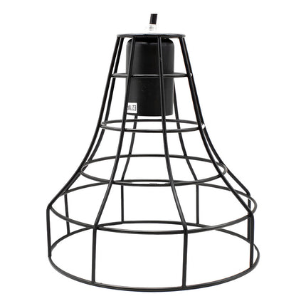 Lampara Colgar Vintage Jaula Metalica Negra Lh2316 X