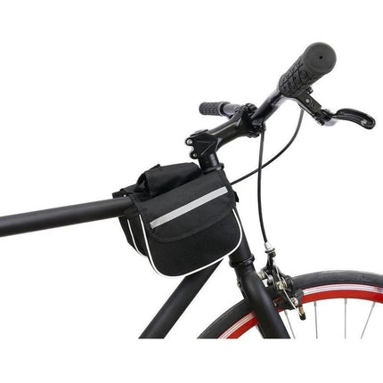 Alforja De Bici Bicicleta Bolso Impermeable Para Cuadro Negr
