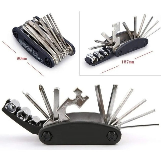 Kit De Herramientas Tubo Alen Bicicletas Juego De Llaves