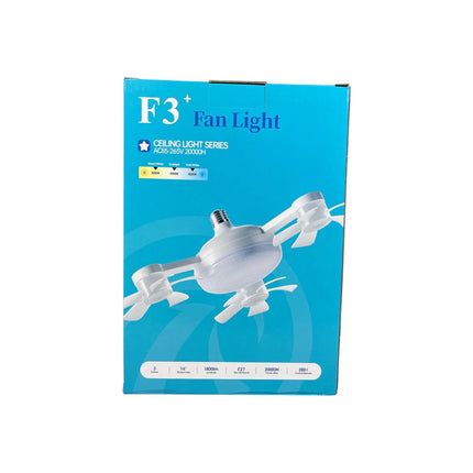 Llampara Dron Con Ventilador X3 Control Remoto 2.54 Cm
