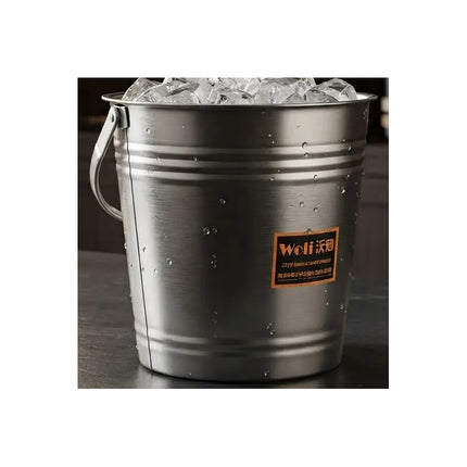 Balde De Acero Inoxidable Para Hielera Y Brasas Gris