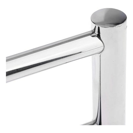 Toallero Doble Cromado 57cm Para Bano Plateado