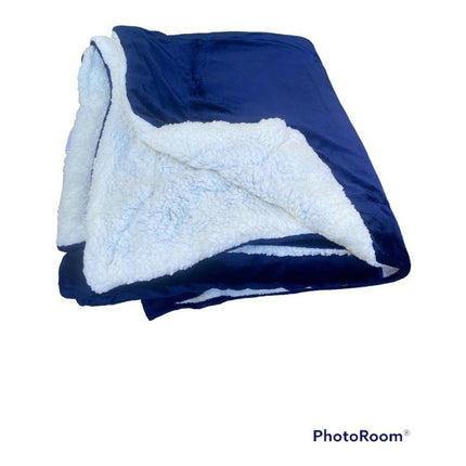 Frazada Polar 2 Plazas Con Corderito 200cm X 230 Cm Calidad 2020 G Violeta