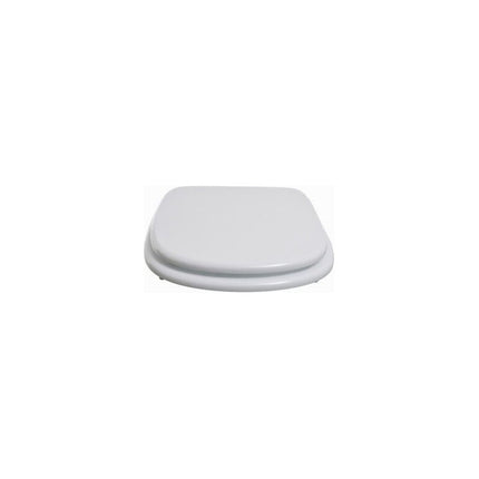 Asiento Inodoro Semi Recto Madera Blanco  Blanco