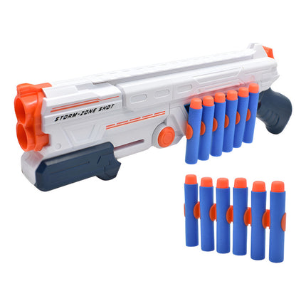Pistola Con Lanzadores Doble Tiro Ty363024 Blanco