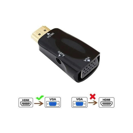 Ficha Adaptadora Hdmi A Vga Con Audio