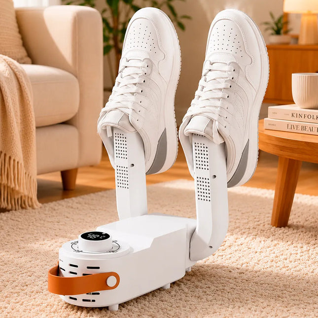Secador De Calzado Electrico Con Temporizador Digital Blanco Blanco