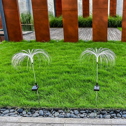 Adorno Jardin Luz Solar Medusa X2 Estaca Luces Decorativa