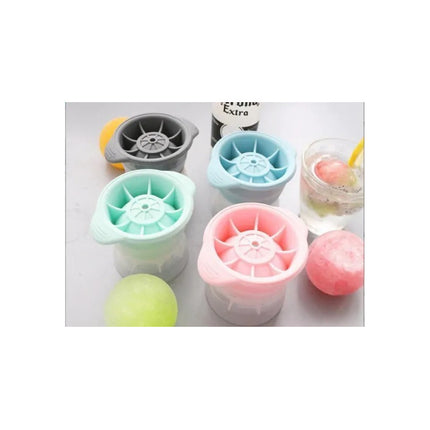 Molde De Hielo 6 Cm Con Forma De Pelota Blanco