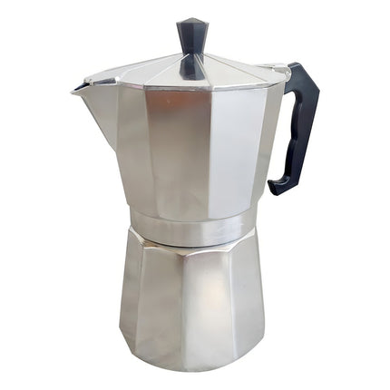 Cafetera Italiana 6 Tazas Aluminio Gris Genérica Gris