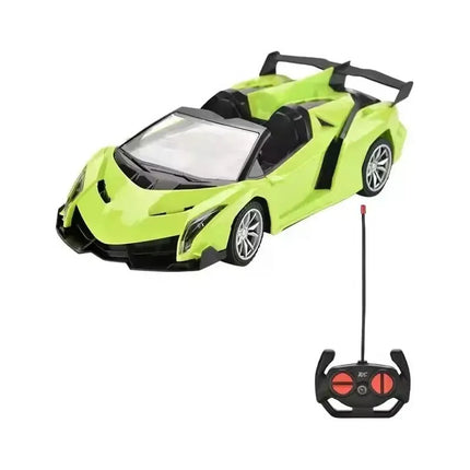 Auto A Control Remoto Lamborghini Con Luz Verde Lima