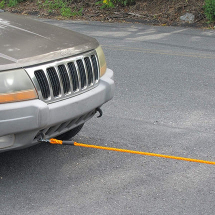 Cuerda Remolque Con Ganchos  4 Metros   Amarillo