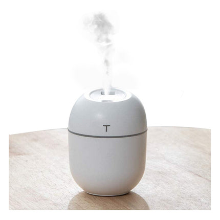 Difusor Aromatizante Humidificador Y Veladora Blanca Usb,,