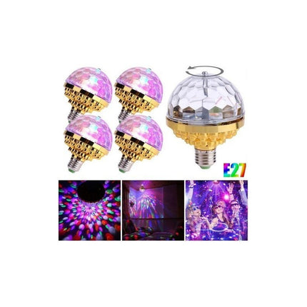 Lampara Led Giratoria Fiestas Nuevo Rgb Led 6w Discoteca Pro Rgb Rgb