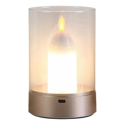 Vela Led Eléctrica Recargable Sin Llama Con Luz De Vela V