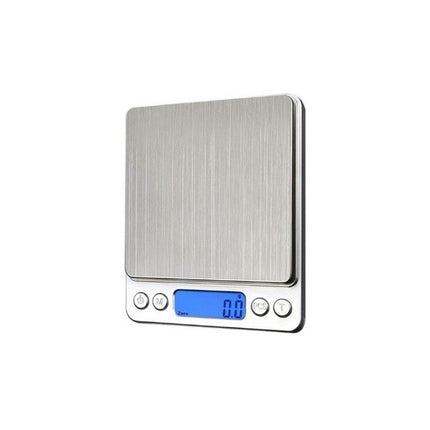 Balanza Digital De Bolsillo Precisión 0,1g - 500g + 2 Bowl Gris