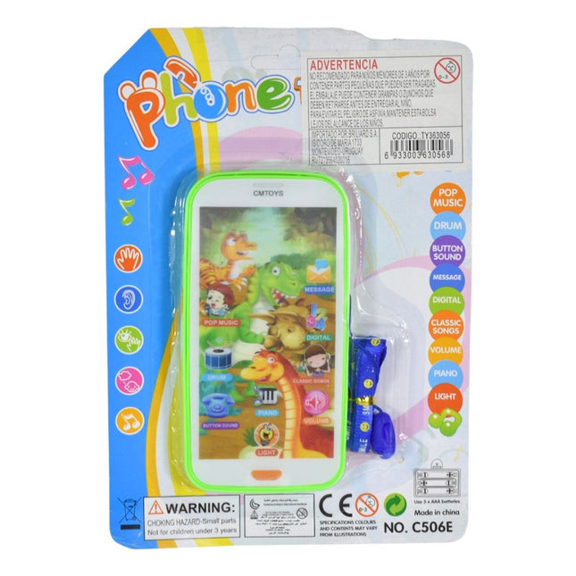 Celular De Juguete Con Luz Y Sonidos Ty363056 V