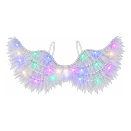 Alas Con Luces Para Disfraz Blanco